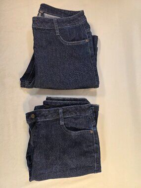 McDonalds Uniform Employee Crew Work Pants Women's Size 8R Blue Jeans 28x30 NWOT